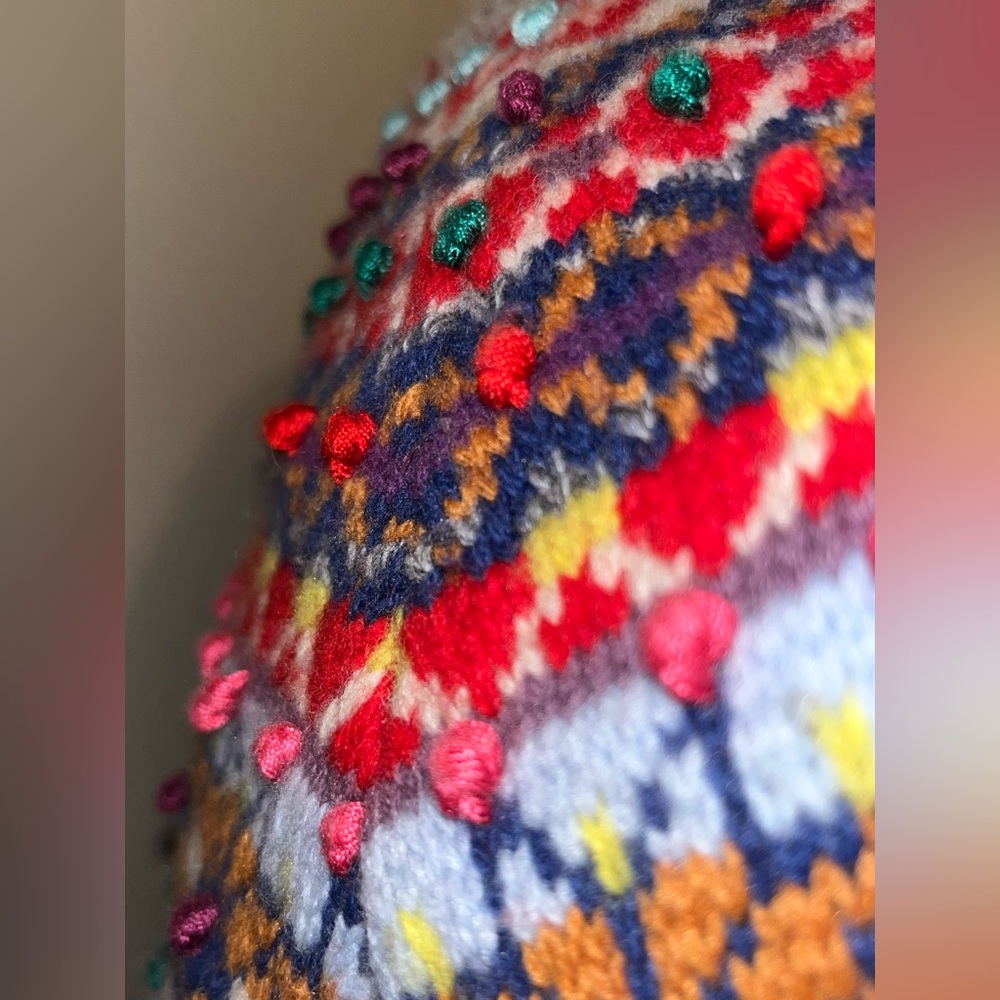 Vintage Boden Fair Isle Gray Patterned Sweater - image 7